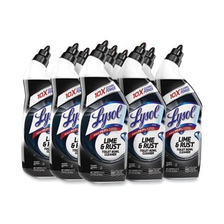 Reckitbenc LYSOL, DISINFECTANT TOILET BOWL CLEANER W/LIME/RUST REMOVER, WINTERGREEN, 24 OZ, 9PK 98013